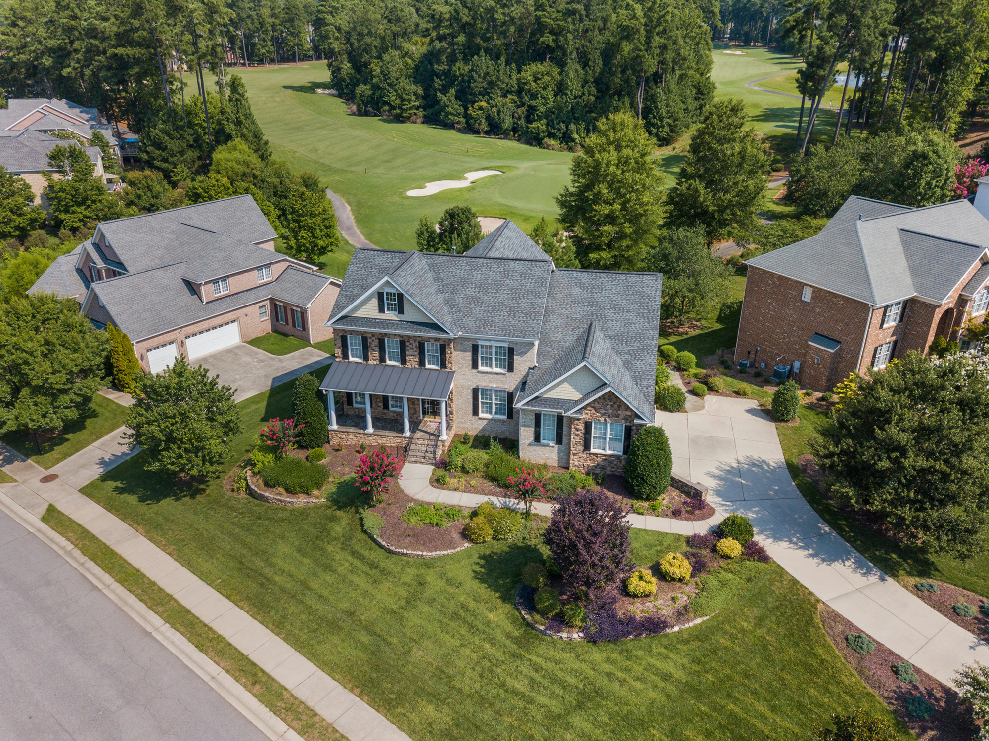 real estate drone photography, real estate aerial photography, golf-course, nashville