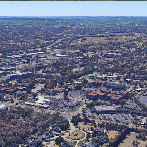 brentwood drone services, aerial photography, downtown nashville, drone pros, overhead